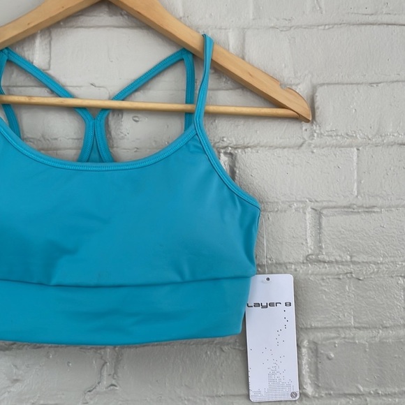 NWT Layer 8 APANA spirts bra color Teal Sz Small - Picture 4 of 4